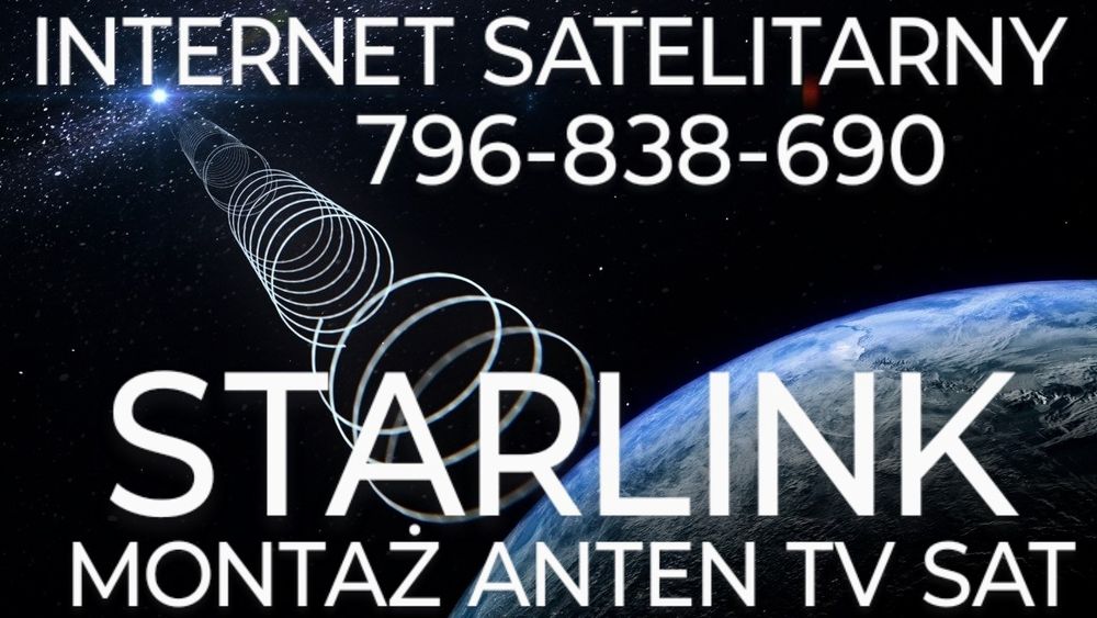 Montaż anten STARLINK DVBT -T2 SAT