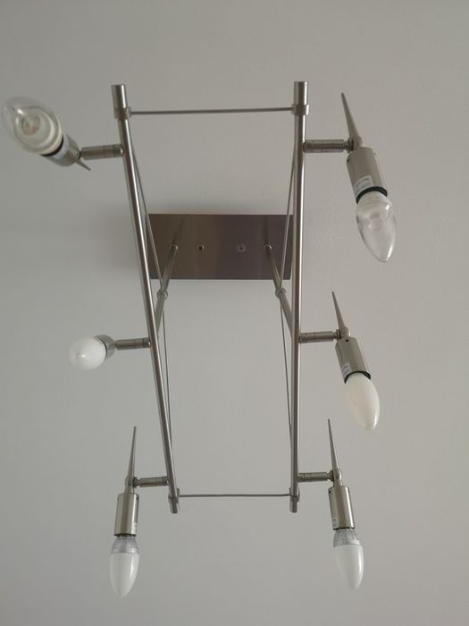 Candeeiro teto para 6 lâmpadas