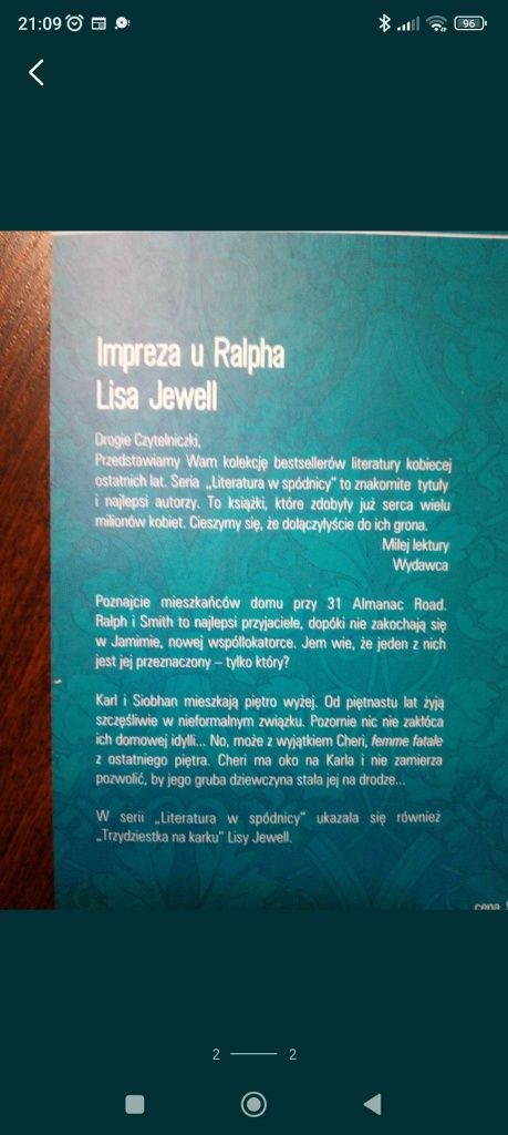 81. ,, Impreza u Ralpha" Lisa Jewell