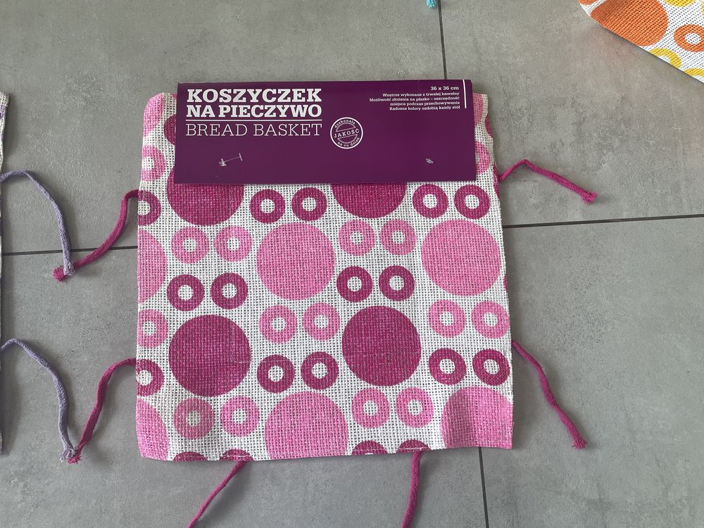 Koszyk na pieczywo _5 szt koszyczek 36x36 NOWE komplet