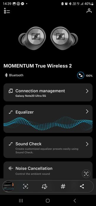 Słuchawki Sennheiser Momentum True Wireless 2, Stan Idealny jak Nowe !