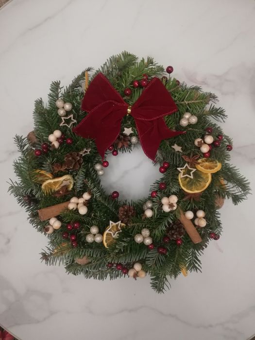 Wianek świąteczny bożonarodzeniowy