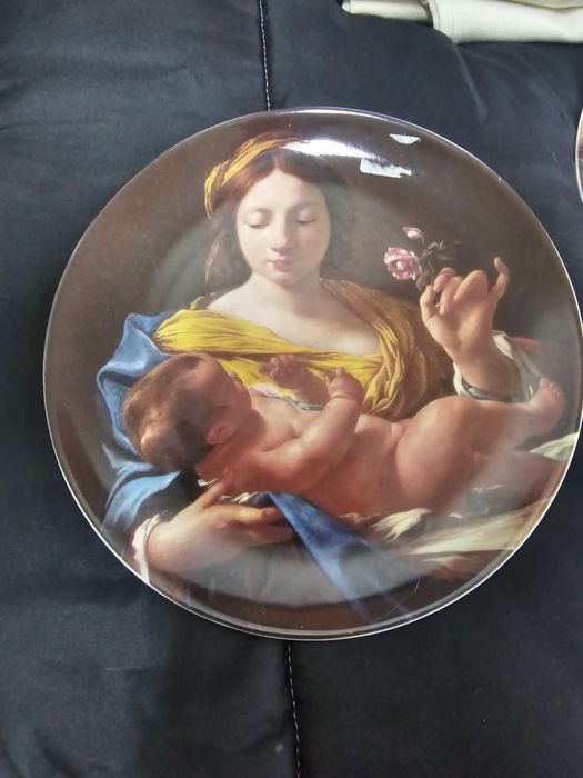 Pratos colecção de natal visita alegre