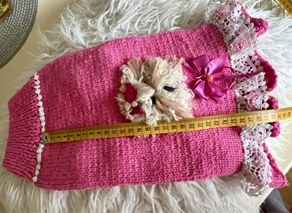 Sweterek dla psa Handmade 3-5 kg rozm M/L