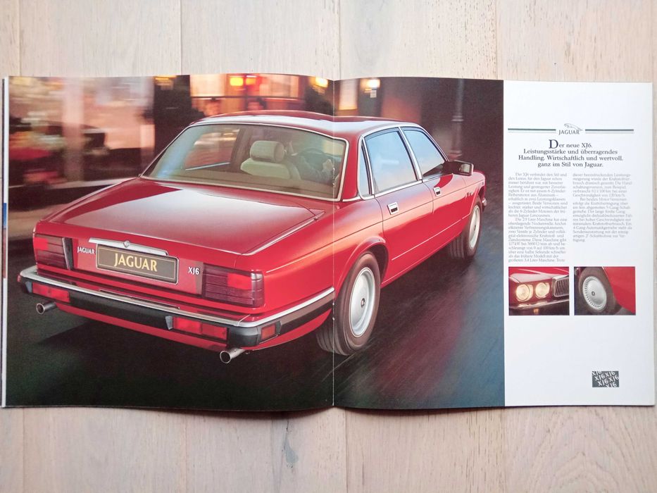 Jaguar 1987 - XJ6 SOVEREIGN DAIMLER silniki 3.6 - prospekt 46 str. BDB