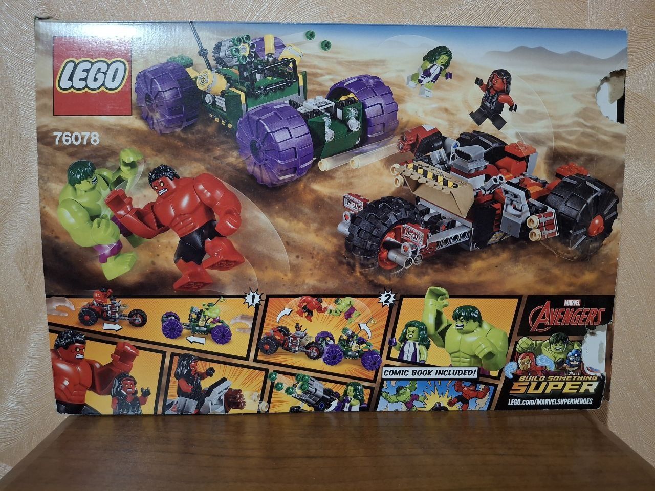Набір Lego 76078 "Hulk vs Red Hulk"