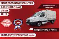 Mercedes-Benz Sprinter  2011R, Klima, Bezwypadkowy, Zarejestrowany w Polsce, VAT-marża!