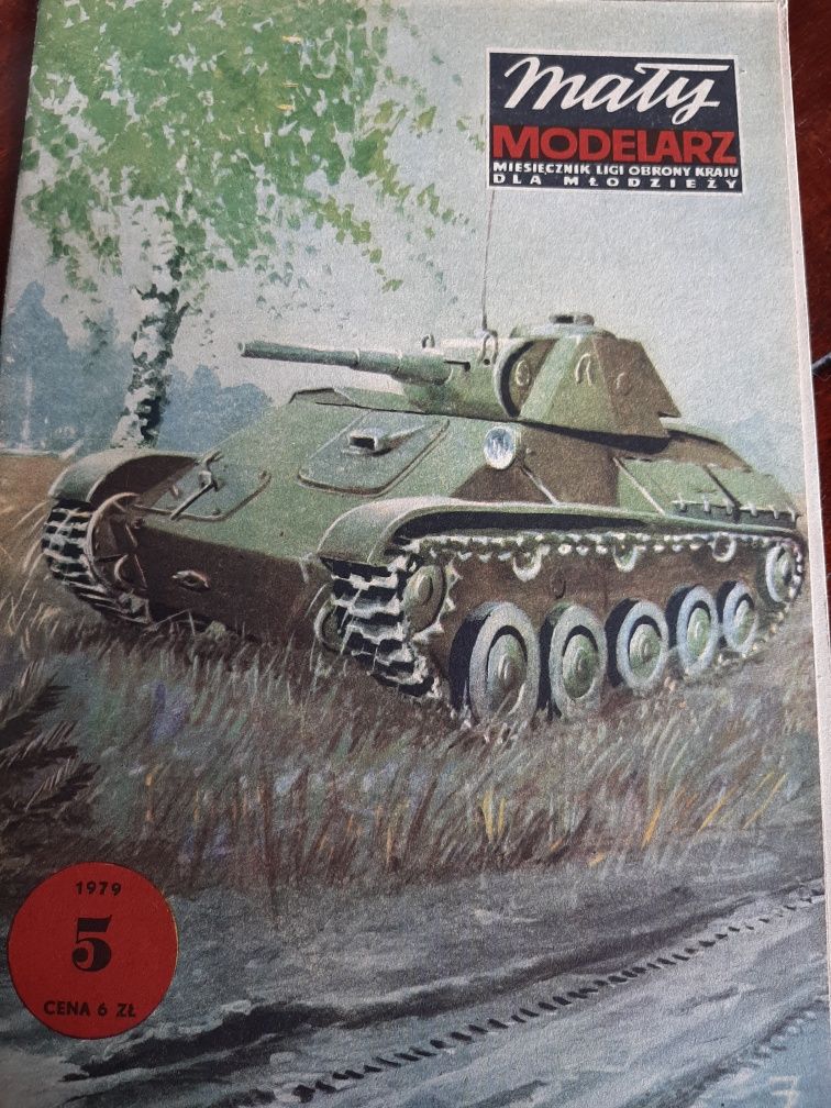Mały Modelarz 5/1979 radziecki lekki czołg T-70 kolekcjonerski