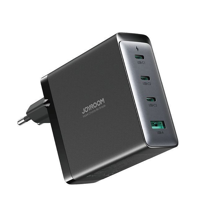 Ładowarka Joyroom JR-TCG05EU USB-C/A 140W + Kabel USB-C 240W, Czarna