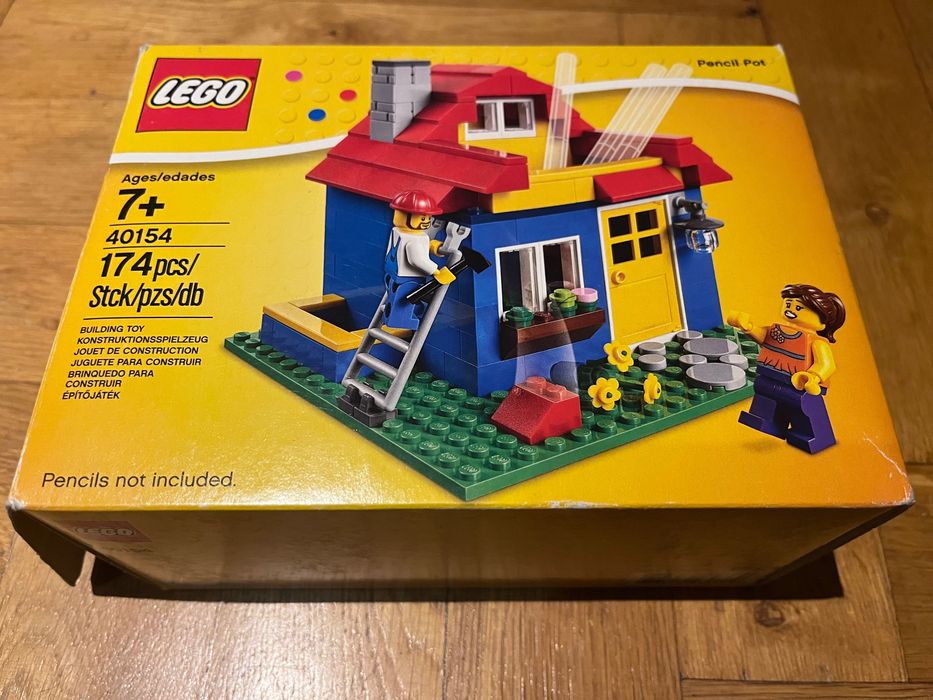 Lego 40154 Pojemnik na długopisy - domek
