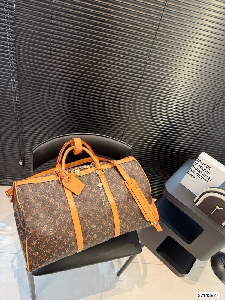 Louis Vuitton Keepall сумка коричневая мужская женская кожаная