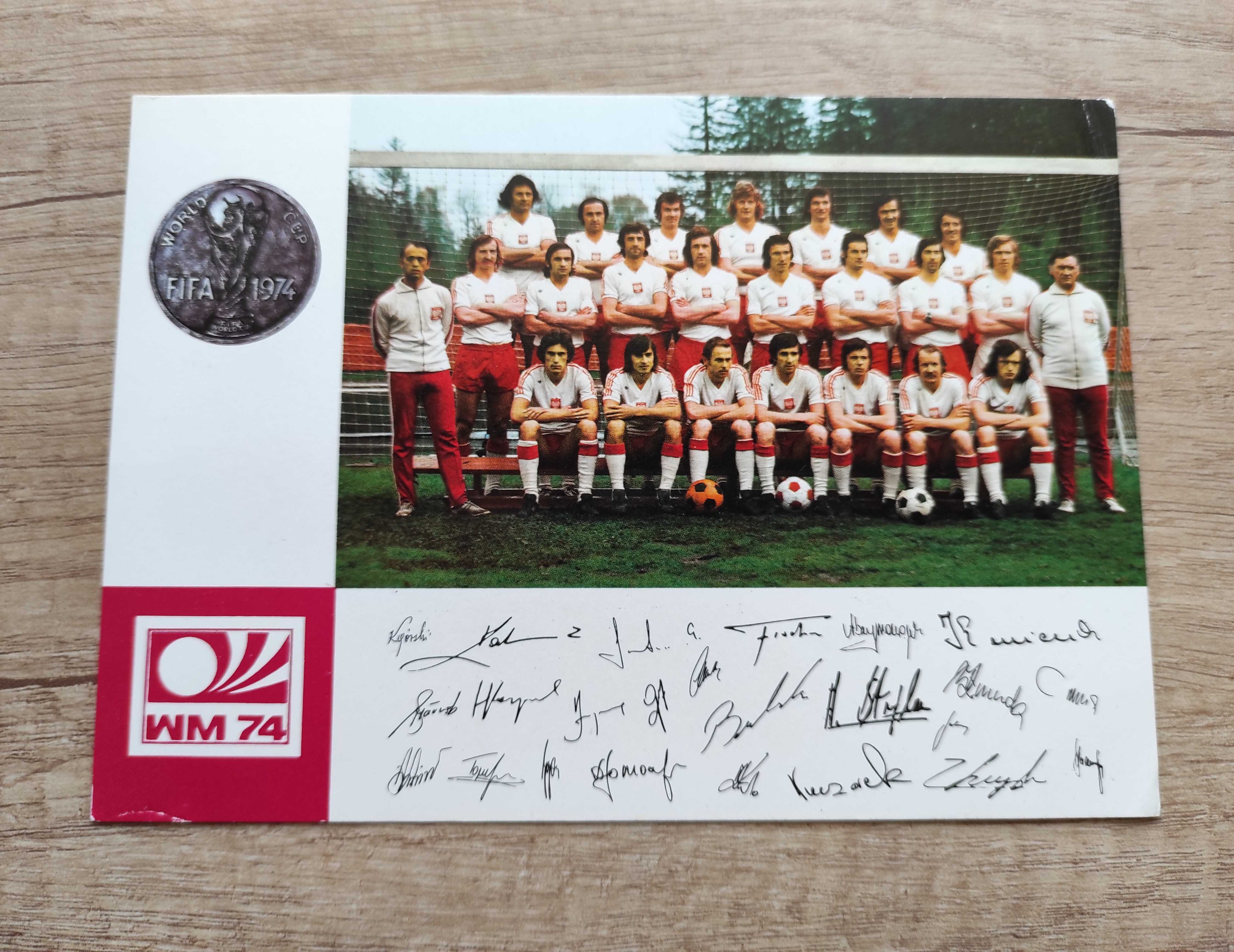 Kolekcjonerska pocztówka orły Górskiego MŚ 1974