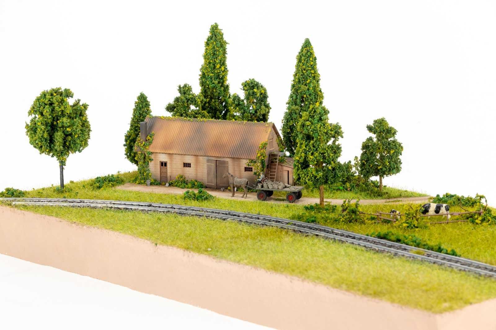 Diorama krajobraz kolejkowo Model 02C 58x31cm