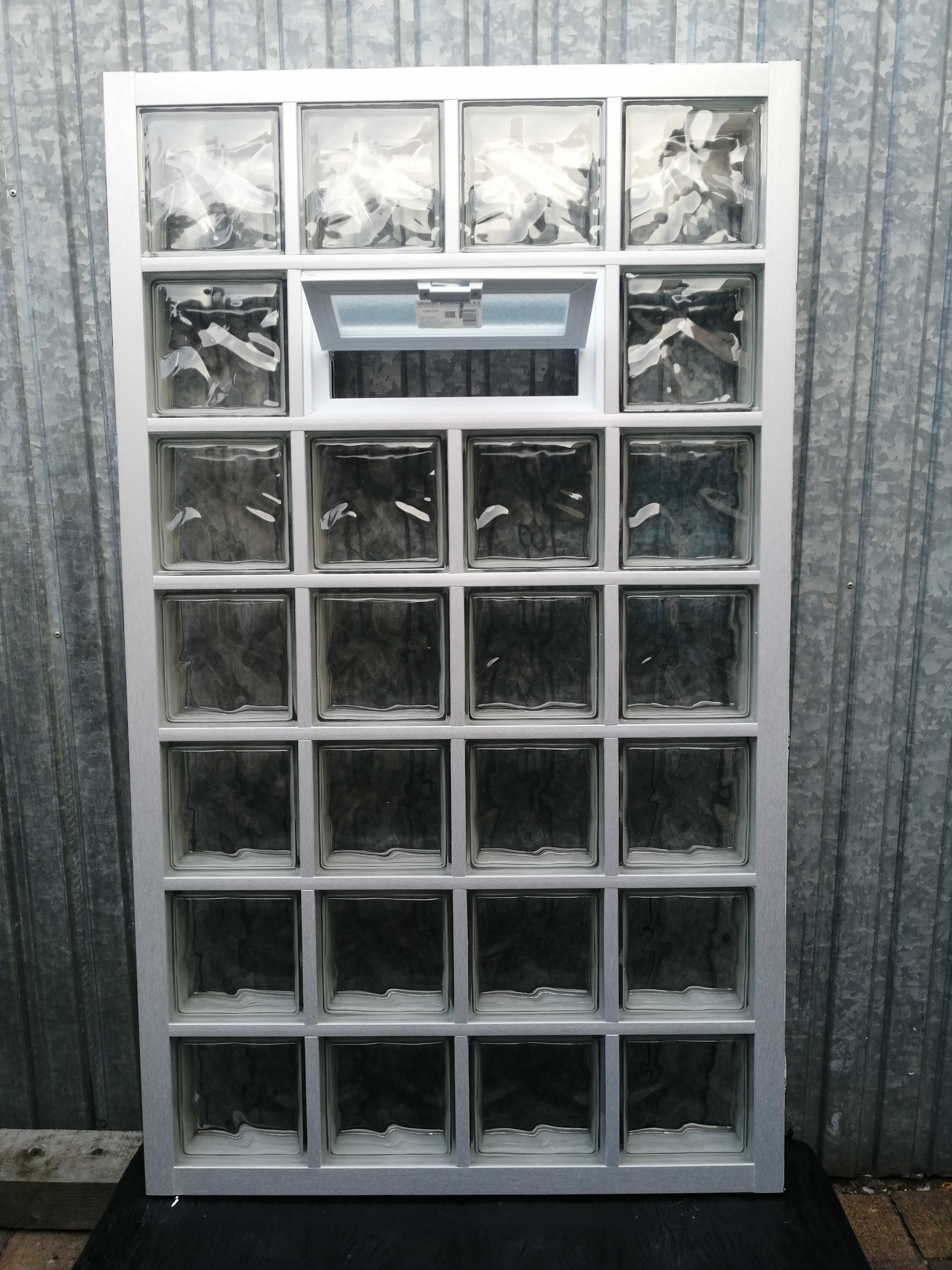 Pustaki Szklane Luksfery Cegły szklane - wentylacja - okienka