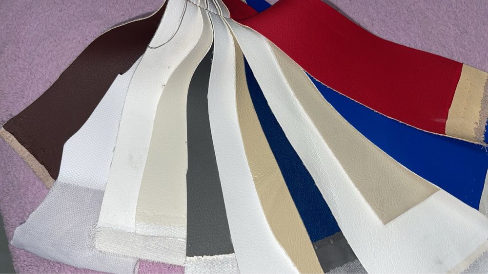 Тканина меблева куски велюр і кож зам