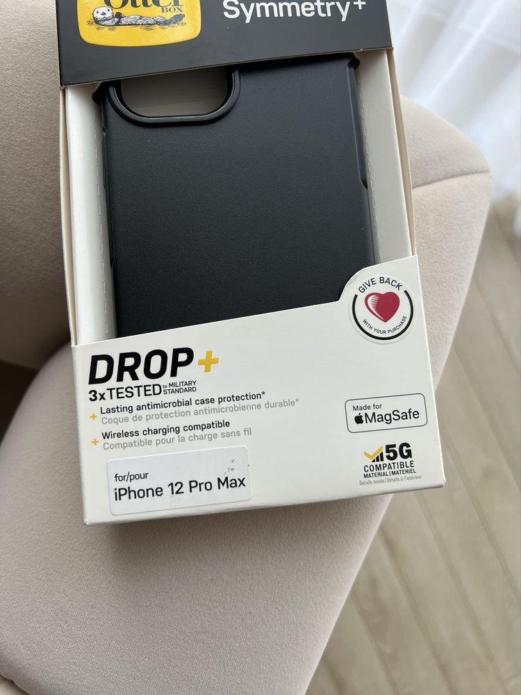 Nowe etui case OtterBox do Apple IPhone 12 Pro Max Czarny Matowy