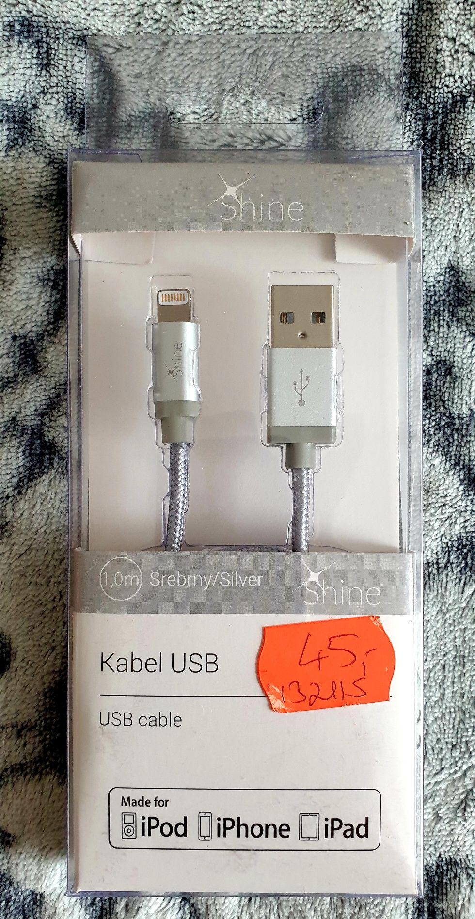 Wysokiej jakości kabel USB do iPhone iPad iPod. 100 cm