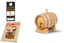 Dębowa beczka 3L na whisky bimber wino nalewki prezent (z Atestem PZH)