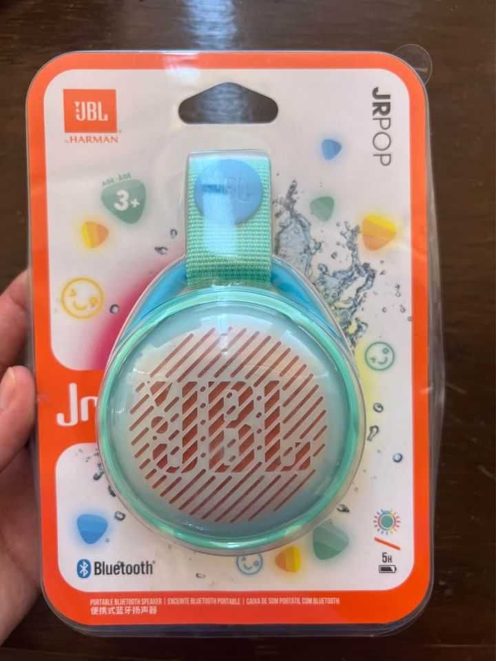 Coluna JBL JR POP Turquesa