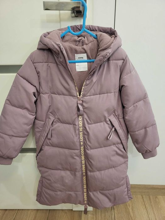 Kurtka zimowa dziewczęca w rozm 128 jak nowa