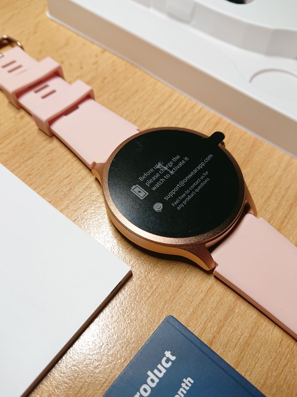 Smartwatch różowy tętno tlen wykonywanie połączeń IP68 damski Nowy