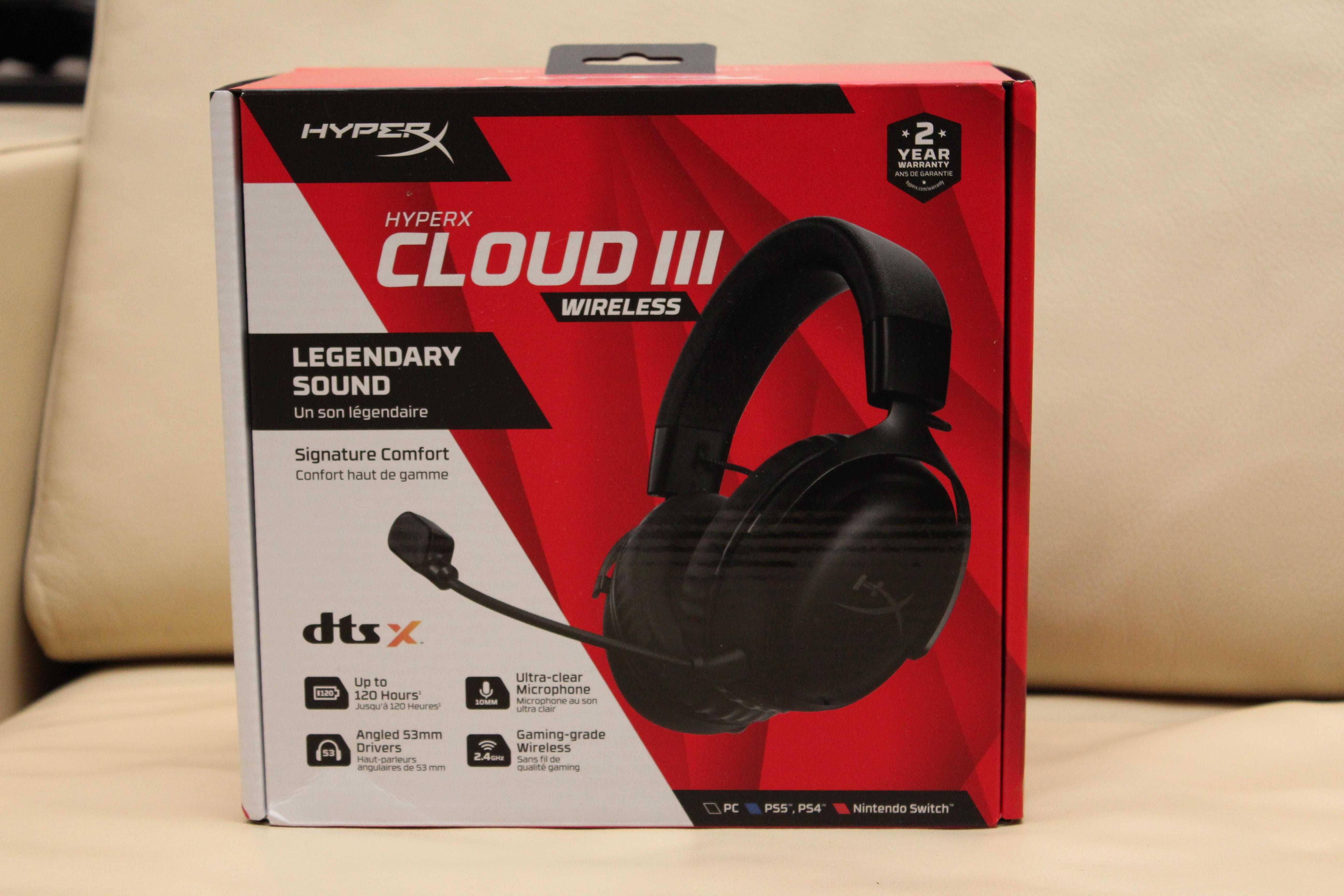 Słuchawki HyperX Cloud III bezprzewodowe nauszne gamingowe
