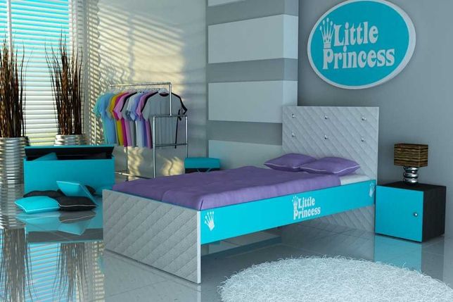 Łóżko dziecięce,dla dziecka,kryształy L.Princess V12 180x80 DOWÓZ 0ZŁ