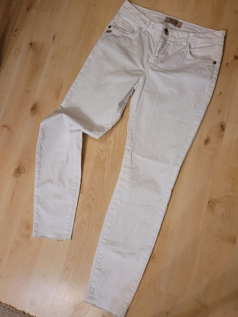 Piękne spodnie Mos Mosh rozmiar S M nowe bez metki białe