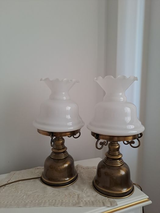 2 Candeeiros de mesa vintage