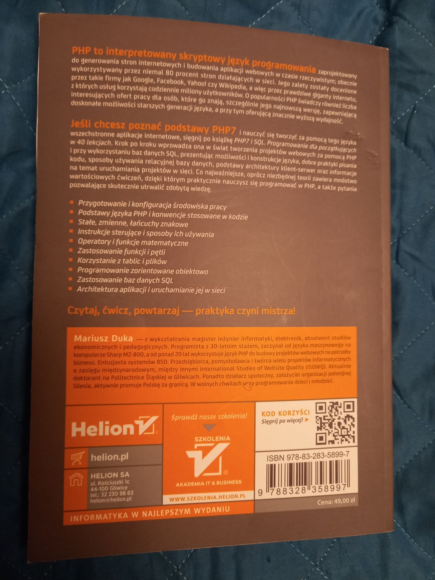 PHP7 i SQL programowanie dla początkujących w 40 lekcjach - M. Duka