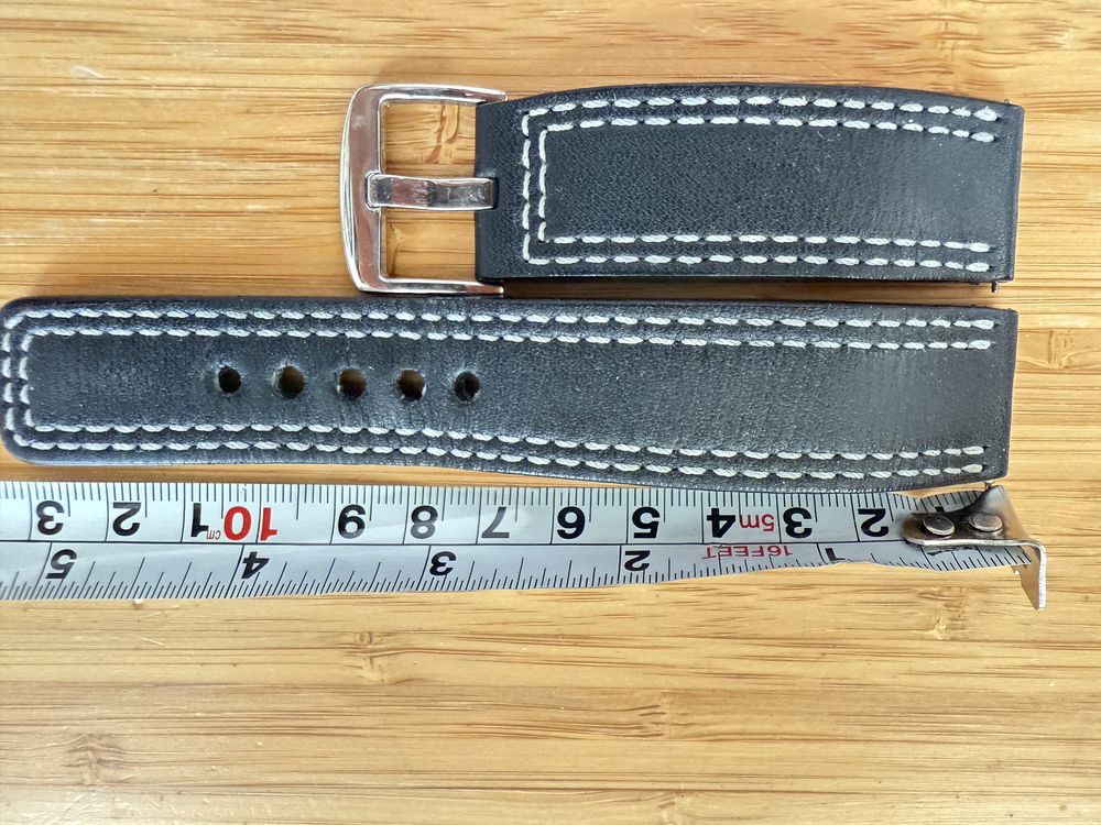 Pasek do zegarka skorzany - 22 mm