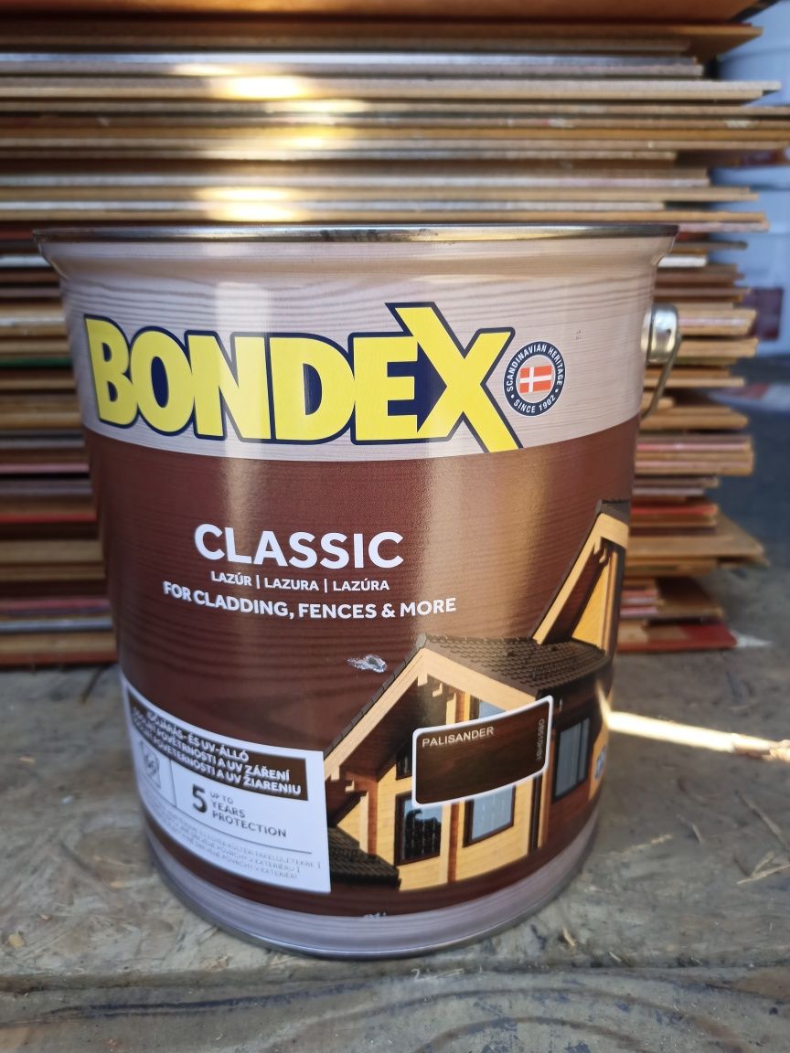 Lazura BONDEX classic 9 kolorów puszki 5 litrów nowe warto !!!