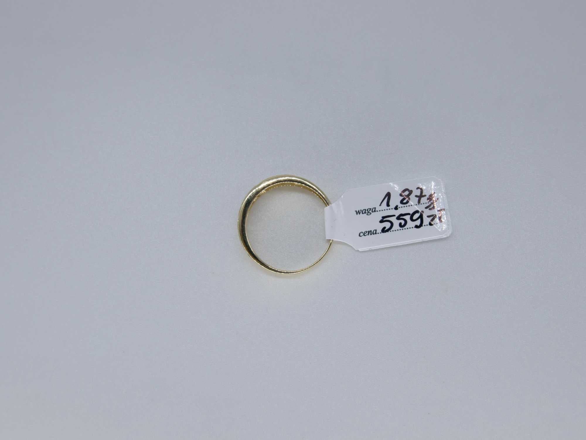 Złoty pierścionek 585 1,87 gram rozmiar 17 NOWY motyw GRECKI