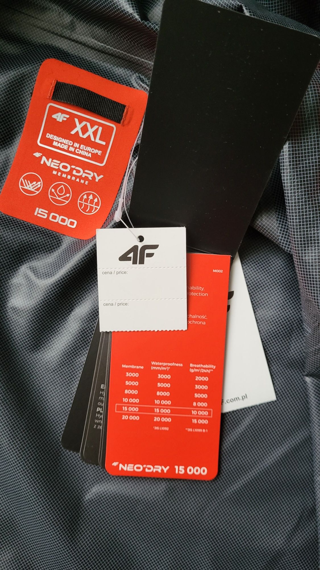 Kurtka 4F. XL / XXL Membrana 15 000.