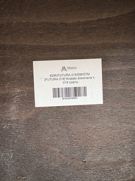 Krzesło drewniane FUTURA czarne Mextra