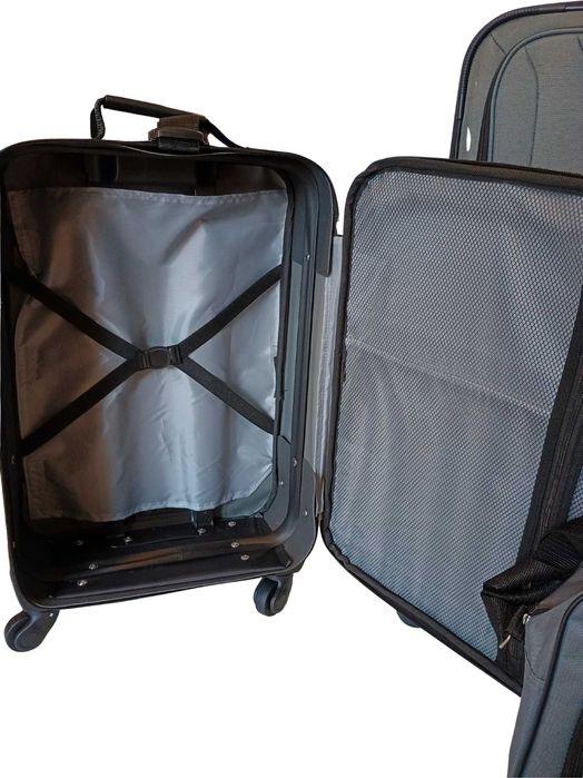 KESSER® Zestaw walizek podróżnych 4w1 TSA, 360°, antracyt, komplet