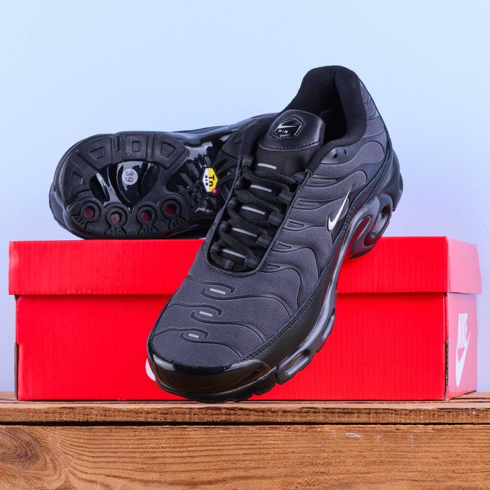 (2124) Термо Зимові Кросівки Nike Air Max TN сірі графіт (37-41) найк