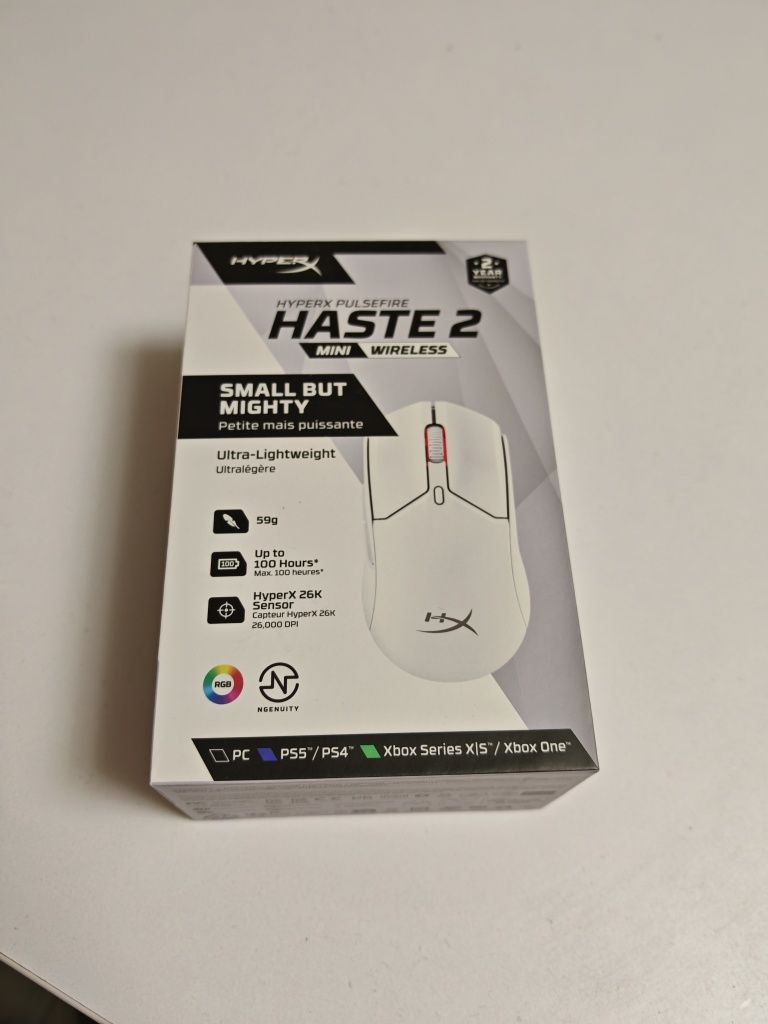 HyperX Pulsefire Haste 2 Mini Wireless - Black / White