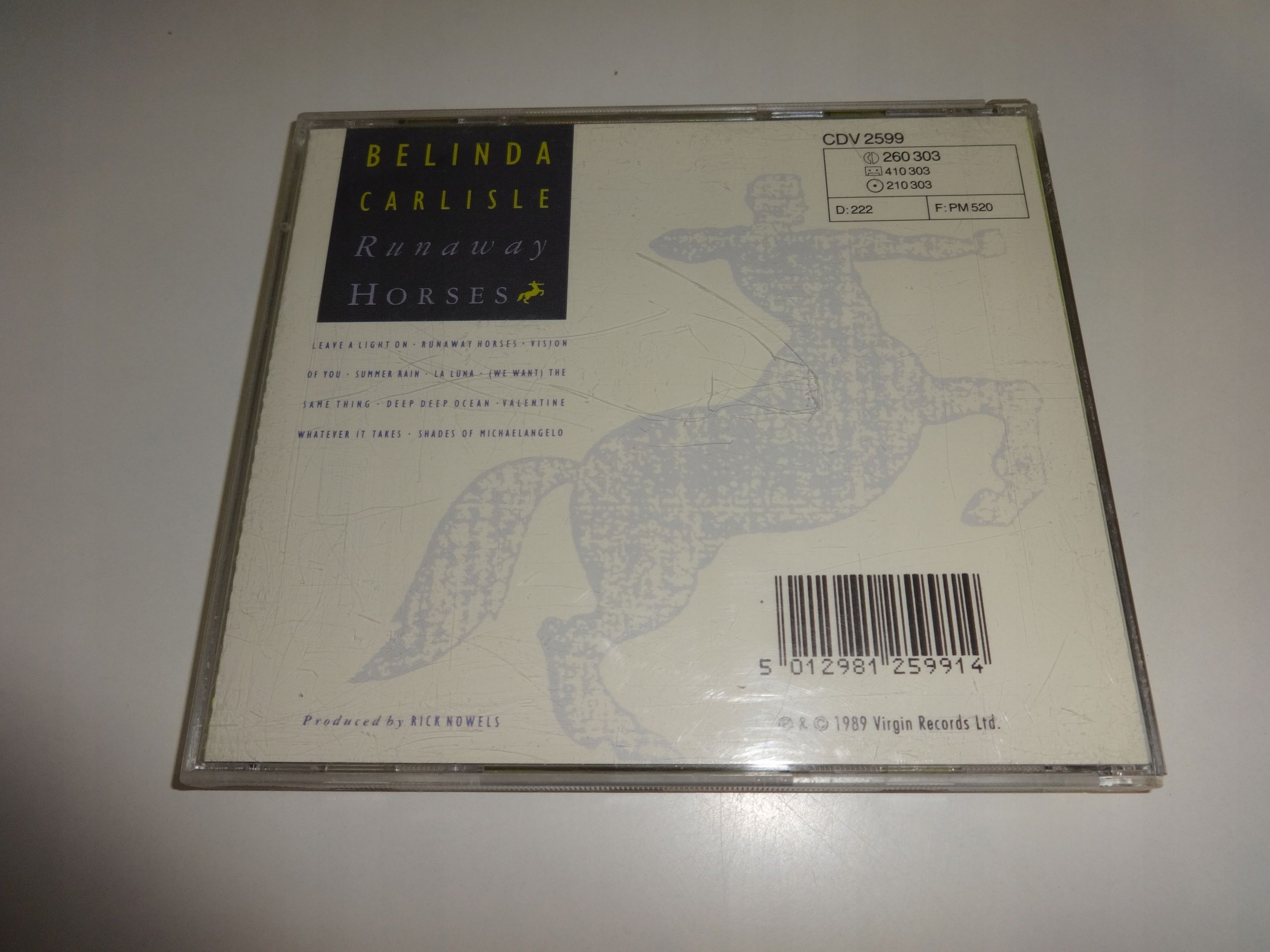 Belinda Carlisle Runaway Horses CD *