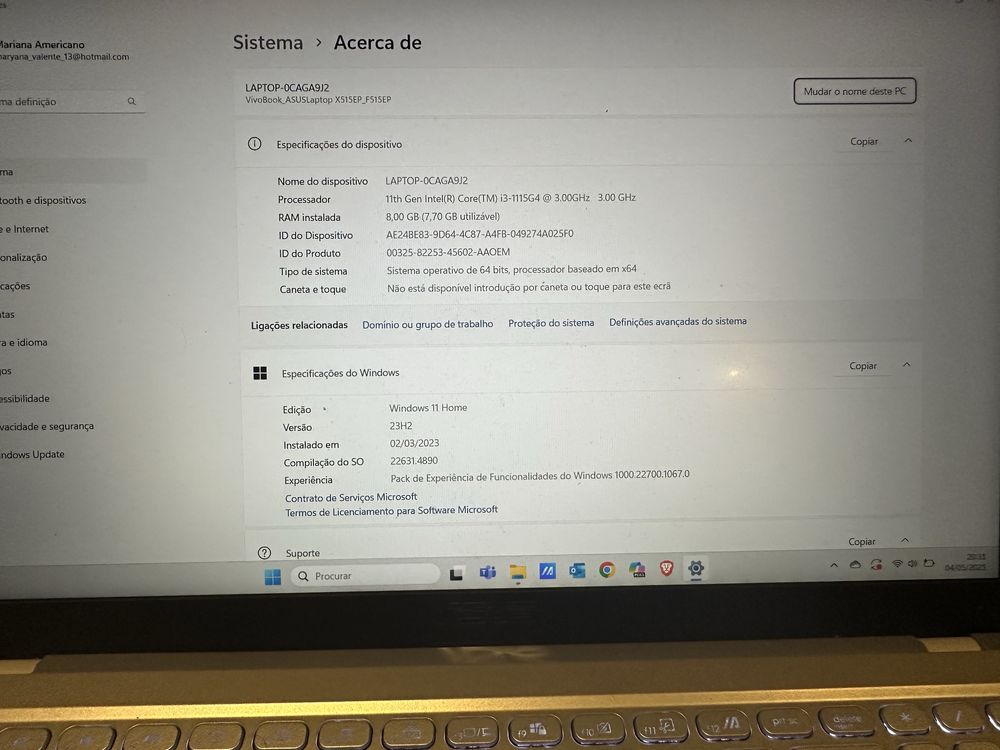 Portatil Asus X515