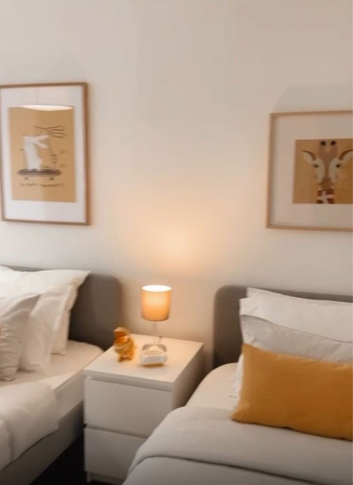 2 Camas solteiro cinza ikea