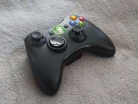Pad kontroler Microsoft Xbox 360 black bezprzewodowy joystick