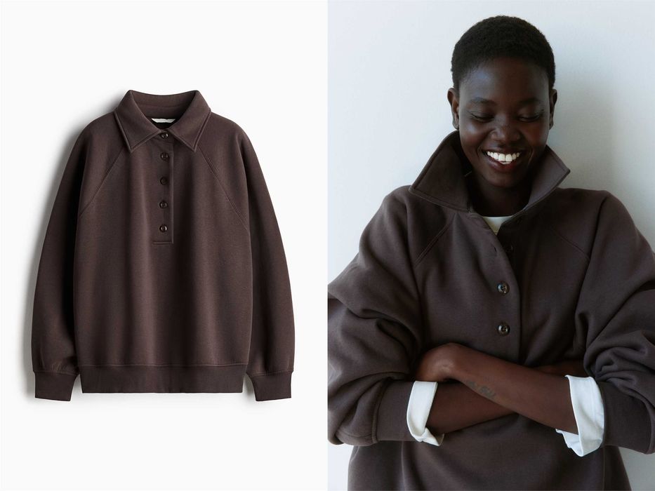 Bluza polo XS nowa kolekcja brązowa bawełna PROMOCJA