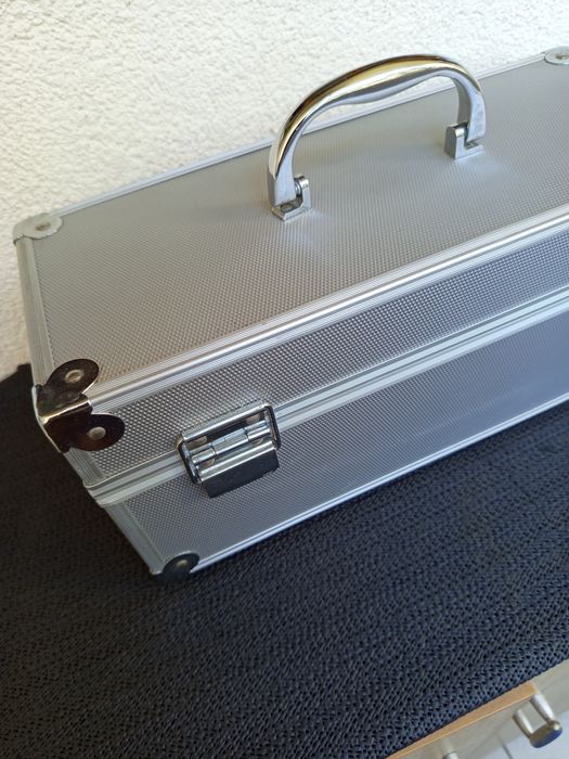 Skrzynka przenośna narzędziowa Duża Alu. wielofunkcyjna 36x15x15,5 cm