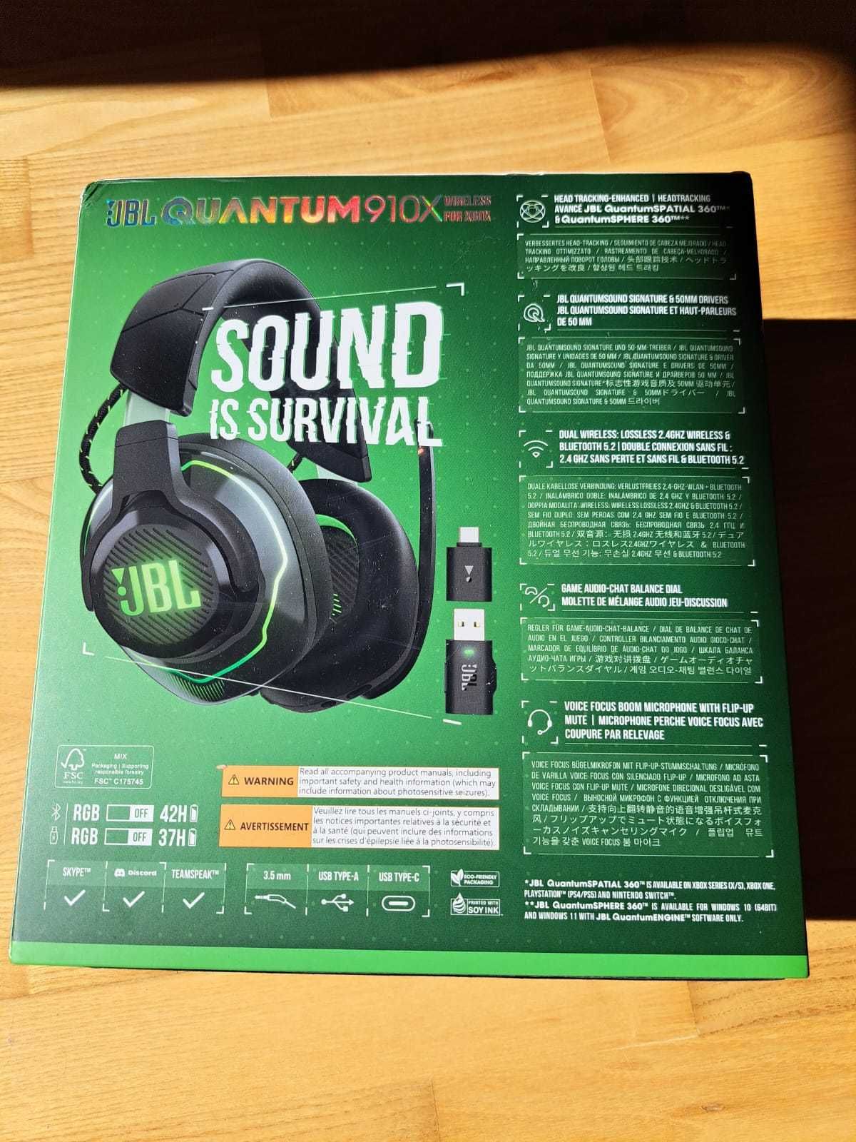 Nowe słuchawki JBL QUANTUM 910X ( z paragonem)