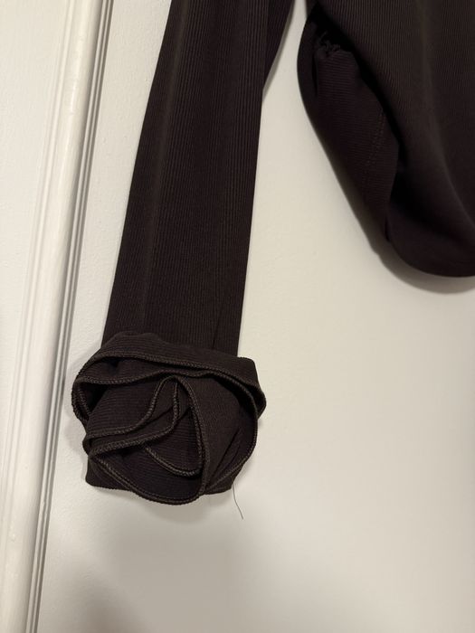 Bluzka czerwona, brązowa z rożą S/M/L nowa