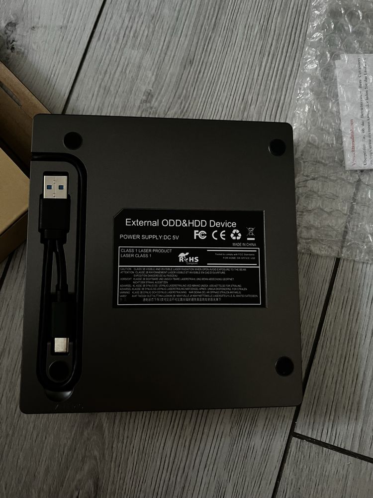 Amicool Zewnętrzny napęd DVD USB 3.0 P8D83 nowy