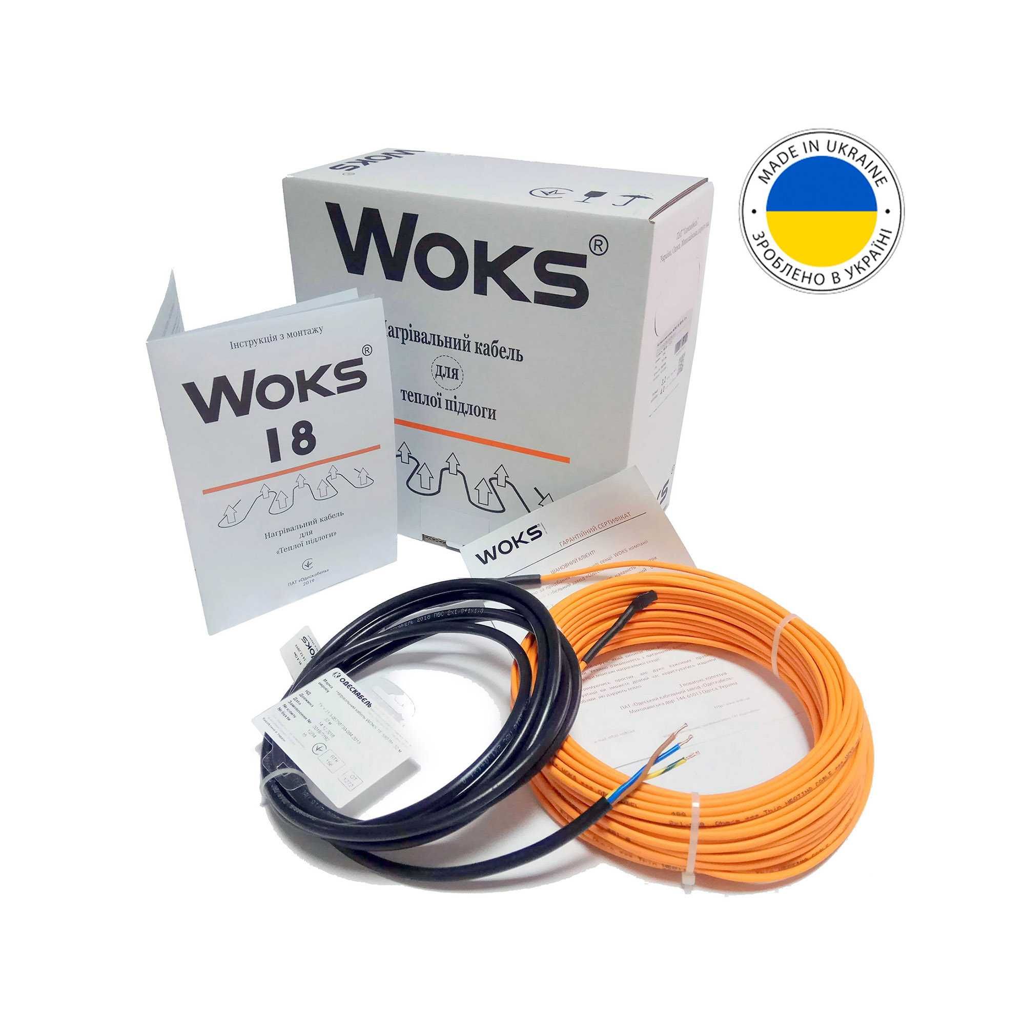 Нагревательный кабель Woks 18 (Украина). Теплый пол под плитку