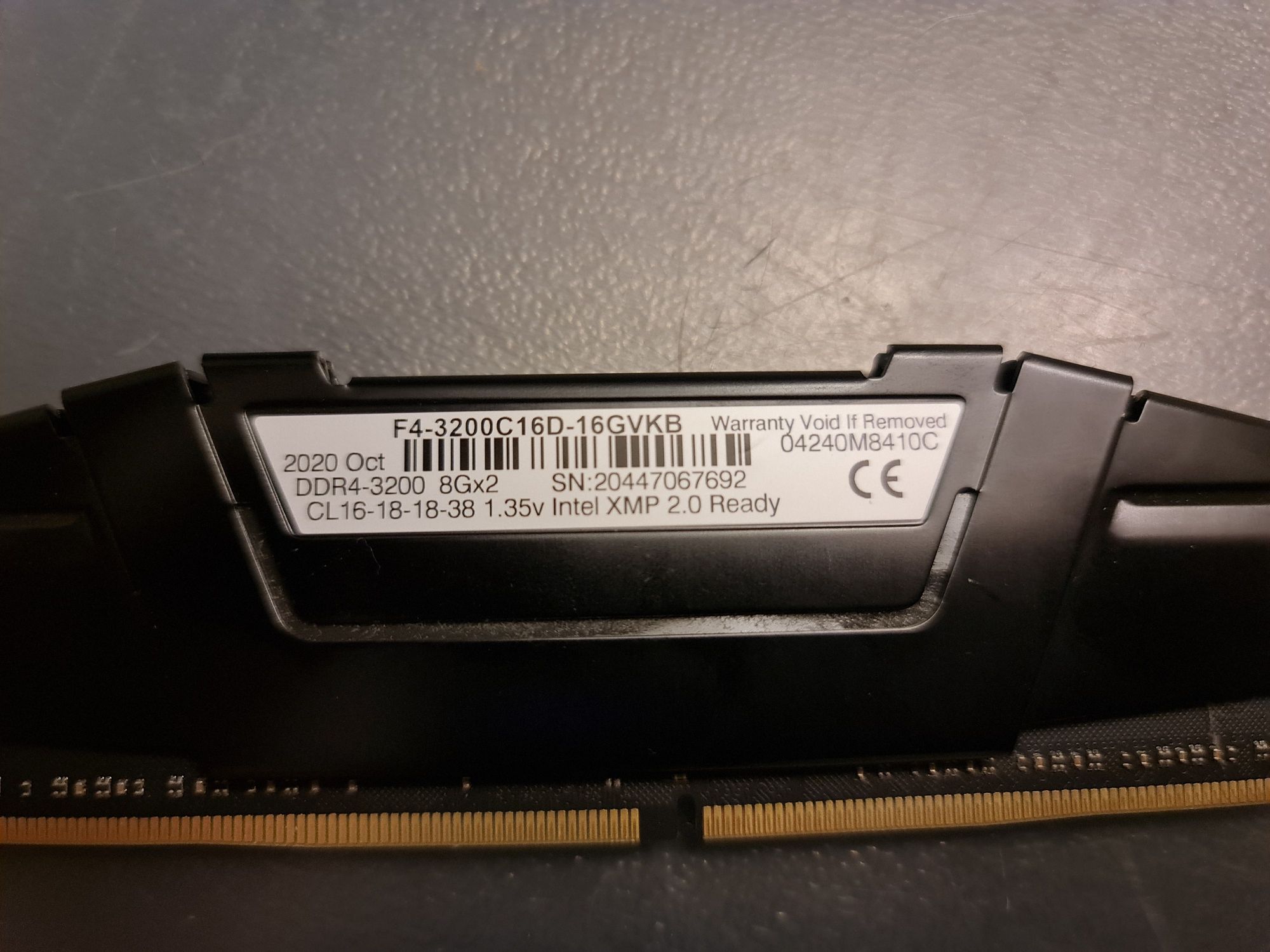 RAM Ripjaws 16GB DDR4 CL16 3200mhz