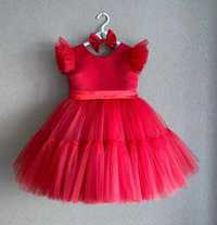 Sukienka tiulowa czerwona